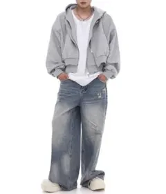 山田蓮着用】BOWWOW ZIP HOODIE AGING グリーン S - メルカリ