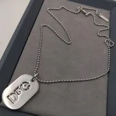 DOLCE&GABBANA ネックレス ドッグタグ ボールチェーン 94R