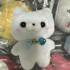 すくっとたっちさん 白いクマのぬいぐるみ