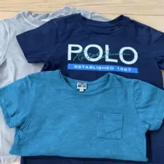 BONTON、ポロラルフ、サエグサTシャツ３枚セット　100-110cm