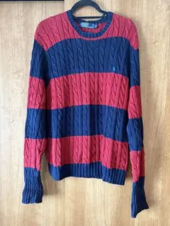 90sPolo by Ralph Lauren ケーブルニット コットンセーター