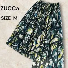 新品タグ付ZUCCa ズッカ 変形アシンメトリー総柄ロングプリーツスカートMのサムネイル