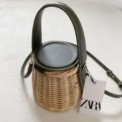 新品未使用！極美品！ZARA ラタンバスケットバッグ