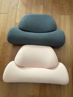 2個セット　【サバキューストア】首と肩の事を考えたダブル枕　ダークグレー　ピンク