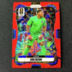85シリ【鈴木彩艶】panini 日本代表　RED parallel