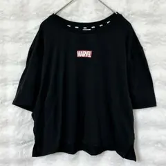 マーベル ロゴ Tシャツ ブラック M ストリート スポーツ カジュアルのサムネイル