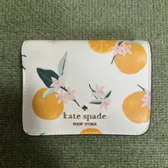 kate spade ケイトスペード ミニウォレット シトラス オレンジ 花柄のサムネイル