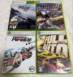 XBOX360ソフト 破壊系 レースゲーム 4本セット