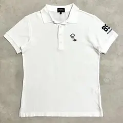 PEARLY GATES パーリーゲイツ 半袖 鹿の子 ポロシャツ ホワイト