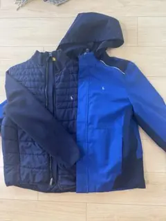 【ポロラルフローレン】青フード付きジャケットと紺ジップアップジャケットセット