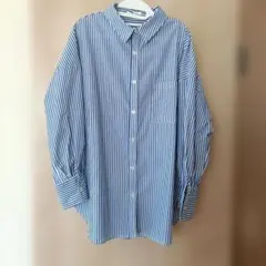 ストライプ長袖シャツ Mサイズ