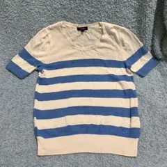BURBERRY BLUE LABEL 半袖ニット ボーダーのサムネイル