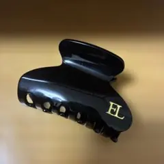 ELロゴ付き黒クリップヘアアクセサリーのサムネイル