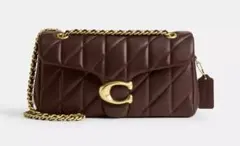 coach コーチタビーショルダー バッグ26 ブラウン CP150