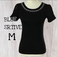 BLUE SRTIVE トップス ビジュー 半袖カットソー Mサイズ/USED
