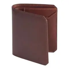 DOMAT 本革 二つ折り財布 メンズ レザー 財布 コンパクト ブラウン