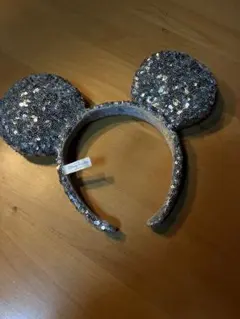 ミッキーマウス耳型カチューシャ シルバー
