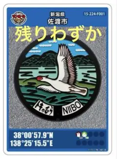 【非売品】佐渡市 マンホールカード 第6弾 新穂地区