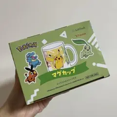 ポケモンマグカップ ピカチュウ ポカブ ワニノコ チコリータ SoftBank