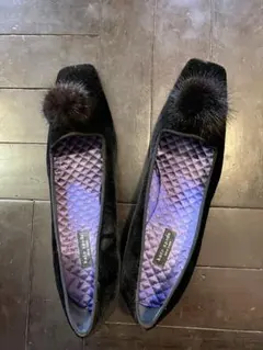 kate spade ファー付きフラットシューズ 10 M