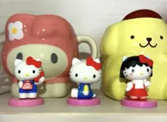 チョコエッグ　3個セット　キティ　ちびまる子ちゃん　70年代　ダイヤル電話