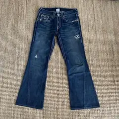 【美品】TRUE RELIGION JOEYブーツカットデニム 25 USA製 USA製✨TRUE RELIGION JOEY ブーツカット フレアデニム 24 True