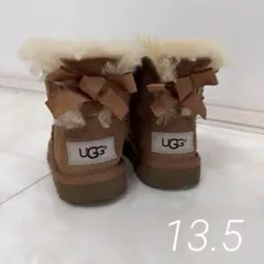 UGG Australia ムートンブーツ リボン ブラウン38 - メルカリ
