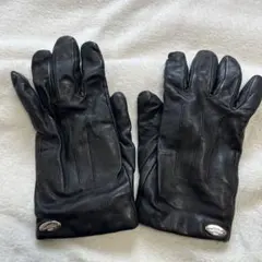 COACH レザー製黒手袋 メンズ
