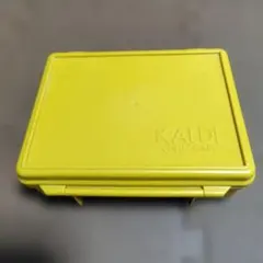 KALDI ミニコンテナ イエロー 折りたたみ 小物入れ