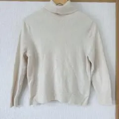 UNIQLO ユニクロ カシミヤ100% タートルネック ニット XL ホワイト