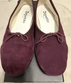 ★巾着付き★ Repetto レペット　バレエシューズ スエード ボルドー 36