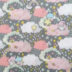 ピンク　キキララ　リバティ　ハイディング・ドリームス　生地　雲　布　サンリオ