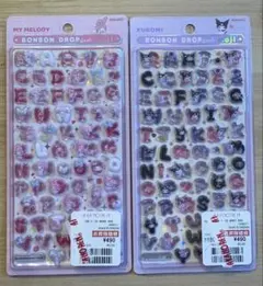 正規品　ボンボンドロップシール サンリオ　文字　クロミ　マイメロディー　メロクロ