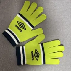 umbro 蛍光イエロー 手袋 滑り止め付き