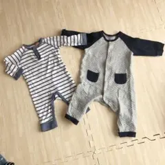 海外　ユニクロ　ロンパースセット