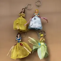 ピ*コ様 ディズニープリンセス キーホルダー 4個セット