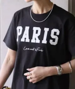 ✨新品✨24SS ヴェルメイユパーイエナ PARISロゴTシャツ F コン 春夏のサムネイル