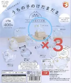 うちの子のけだまだま　プードル　3個　セット