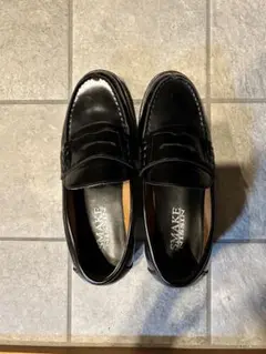 ブラックレザー ローファー