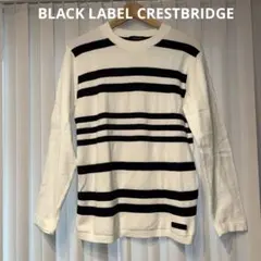 BLACK LABEL CRESTBRIDGE ストライプニットTシャツ 極美品