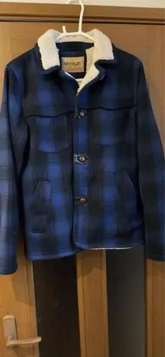 マーブルズ　チェック　バッファロー　ジャケット　Mサイズ ウール75% 日本製