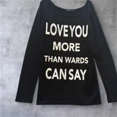 【スカイボンバー】カットソー　長袖　プリント　ブラック　クールカジュアル　M