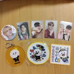 TREASURE　ヨシ(ヨシ＆ジュンギュ)トレカ4枚・缶バッチ・YOCHIグッズ