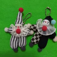 手作りピエロストラップ