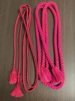 ピンクの帯締め2本セット