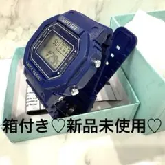 デジタル腕時計 ブルー 新品未使用♡