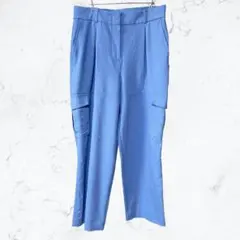 13558 バナナリパブリック ハイライズ ストレートパンツ ブルー 6 L