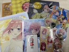 五等分の花嫁　一花セット　一番くじ　クリアファイル　缶バッジ　コースター