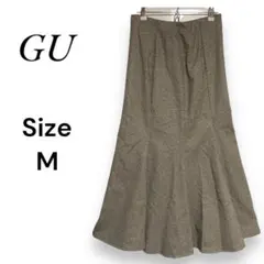 GU　ジーユー　ヘンリーボーン　マーメイド　ロング　スカート