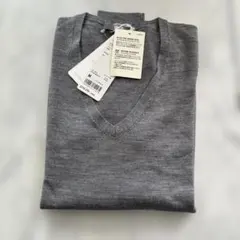 UNIQLO エクストラファインメリノウール セーター M グレー　レディース